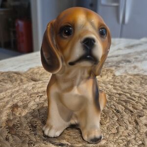 Ceramic Beagle Dog Figurine